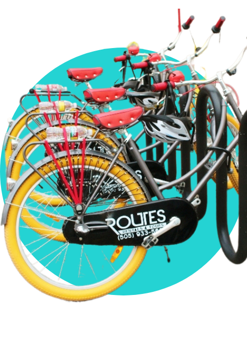 routes bicycle tours and bike rentals. 