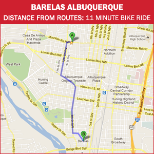 Routes Bicycle Rentals & Tours. Barelas and South Valley, Albuquerque, New Mexico by bike.