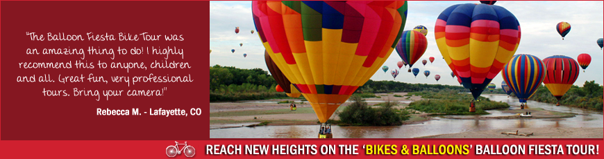 Routes bicycle tours hosts albuquerque's best balloon fiesta bike tours - vip tours,