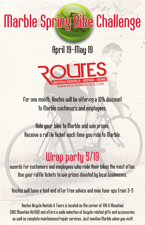 Marble Brewery and Routes Bicycle Rentals in Albuquerque Team Up for a Bicycle Event Like No Other!