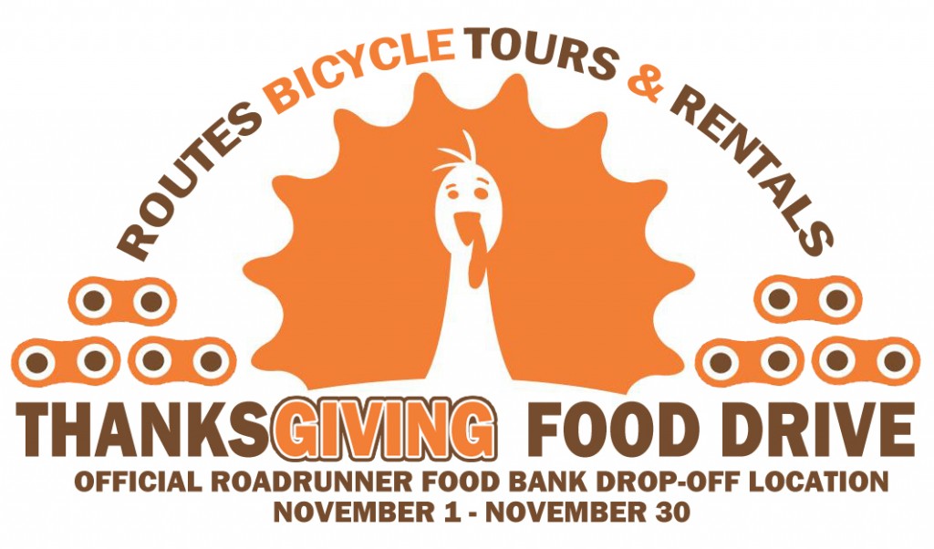 Routes Bicycles Holiday Food Drive