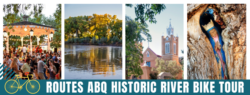 Albuquerque Bicycle Tour with Routes Bicycle Tours of New Mexico. Historic River Bike Tour. 